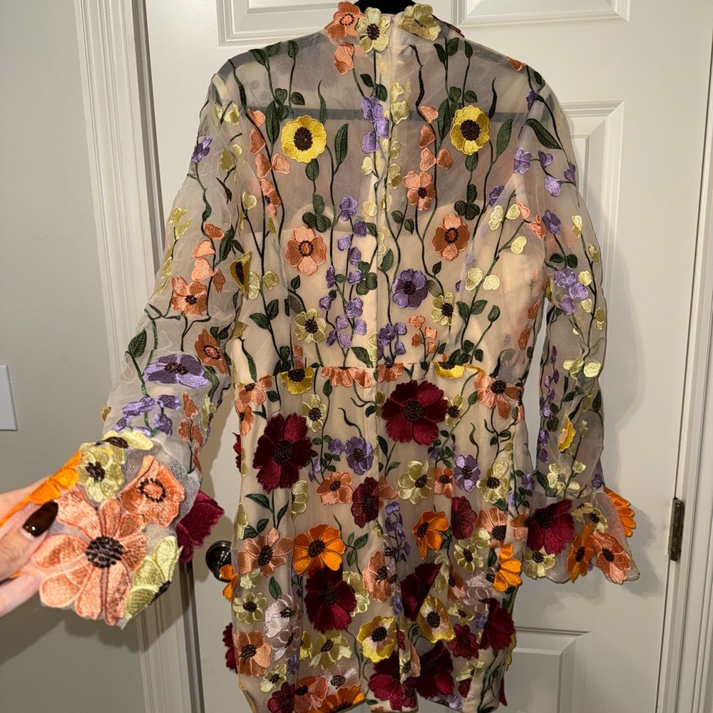 Floral Long-Sleeve Dress